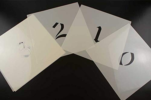 200mm Zahlenschablonen 0-9 Stencilfont AD mit Sprühnebelschutz