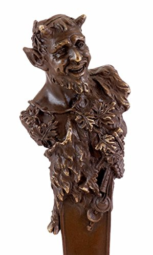 Kunst & Ambiente - Wiener Bronze Figur - Faun Büste/Teufel/Satyr - Bergmann Stempel - Bronzefigur - Skulptur - Büste
