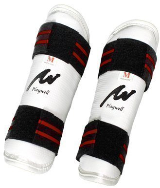 Playwell kampsport elit vit vinyl underarmskydd Vitt XS