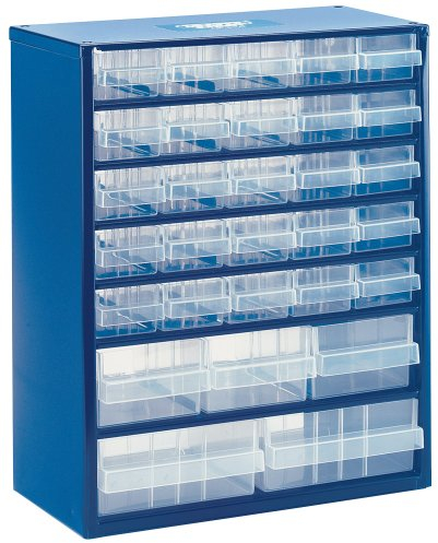 Draper 30 Compartment Storage Cabinet | Multi Drawer Garage, Shed and Home Organiser | Steel Frame Craft Storage | 89470