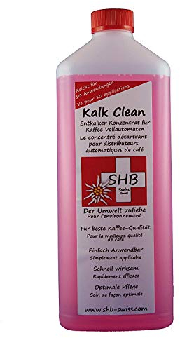 1000 Ml1000 ML Shb Swiss Kalk Clean Speciale Disincrostante con Indicatore Colore ( Bis Zu 10 Decalcificazione) Decalcificante Concentrato per Espresso e Automatiche Kaffeemaschienen Macchina Caffè