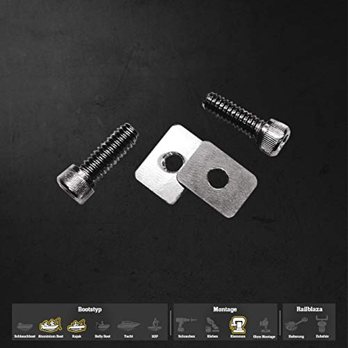 Railblaza Halter-Erweiterung Tracmount Kit für Starport C-Shape Montage: Klemmen