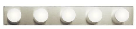 Kichler 625NI Five Light Linear Bath
