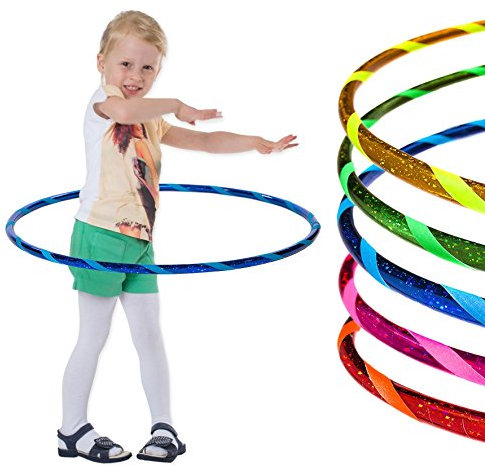 Super Star Kinder Hula Hoop Reifen Ø60cm, Blau-Blau