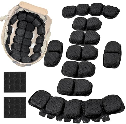 HANSTRONG GEAR H World EU Tactical Upgraded Comfort Schutzhelm Kissen Memory Foam Pad Schwarz