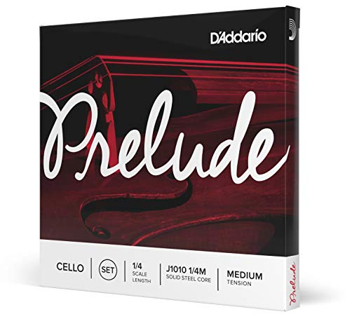 D'Addario Bowed Jeu de cordes pour violoncelle D'Addario Prelude, manche 1/4, tension Medium