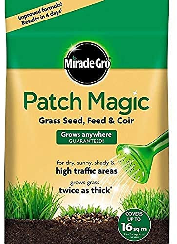 Miracle-Gro 19008 Patch Magic Grass Seed, Feed and Coir 3.6 kg - 48 patches