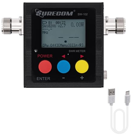 Surecom Gam3Gear SW-102S SO239 anslutning digital VHF UHF 125-525Mhz Power & SWR-mätare