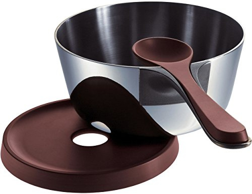 Alessi PJ01S Pasta Cooking Unit Includes One Saucepan/One Lid/One Spoon/One Trivet in 18/10 Stainless Steel Mirror Polished