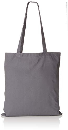 Westford Mill - Baumwoll-Tragetasche mit langen Henkeln One Size,Graphite Grey