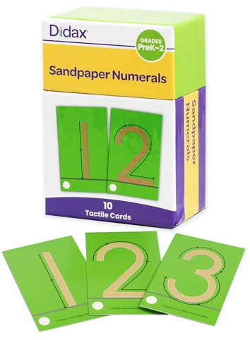 Sandpapier zum Lernen von Zahlen von Didax