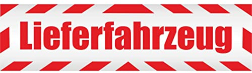 INDIGOS UG - Magnetschild Auto Lieferfahrzeug mit Rahmen 45 x 12 cm - Magnetfolie LKW Truck Transporter Baustellenfahrzeug Firmenwagen - flexibel abnehmbar, wetterfest & wiederverwendbar