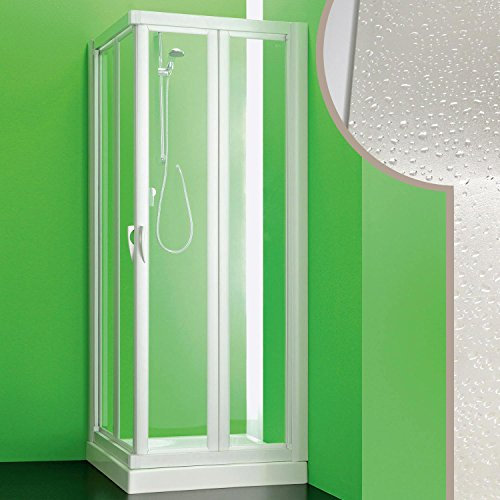 Cabine douche 80x80 CM en acrylique mod. Giove avec ouverture pliante