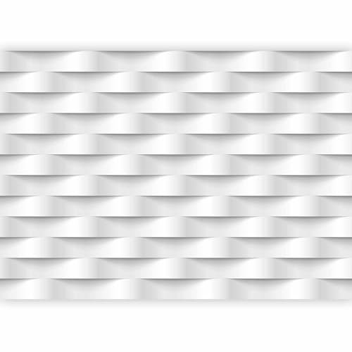 Fotomurale murando - Carta da parati 300x210 cm TNT Murale alla moda Decorazione da Muro XXL Poster Gigante Design Carta per Pareti Astrazione bianco 3D f-B-0060-a-a