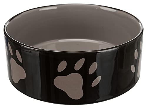 Trixie 24533 - Ciotola in ceramica con zampe, 1,4 l/ø 20 cm, colori assortiti (marrone o tortora)