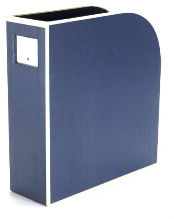 Semikolon 352732 Portariviste A4 - raccoglitore per riviste, raccoglitore per documenti, formato 10,5 x 26 x 31 cm - blu scuro marino