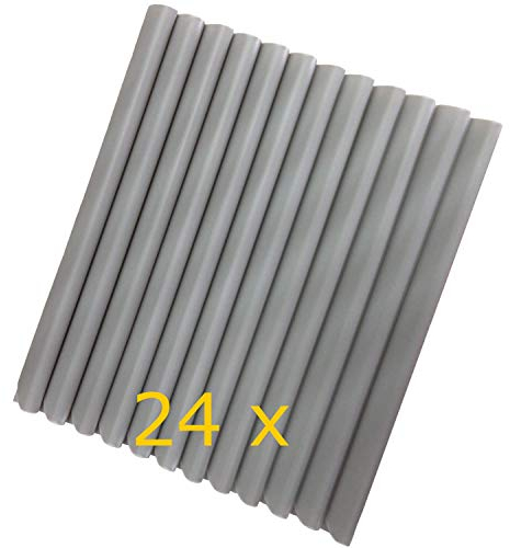 Workinghouse Bandes de Fixation pour Écran Pare-vue de Qualité Supérieure, Gris Clair (paquet de 24)