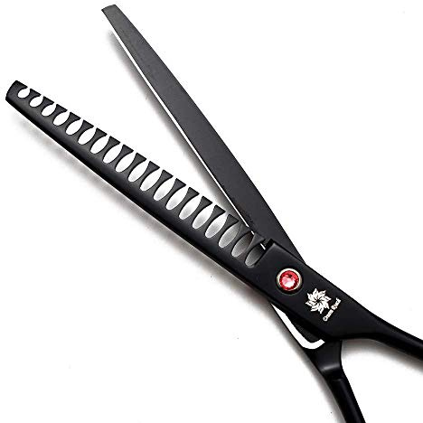 Dream Reach Professional 7.0'' Curved Chunker Scissors for Dogs and Cats