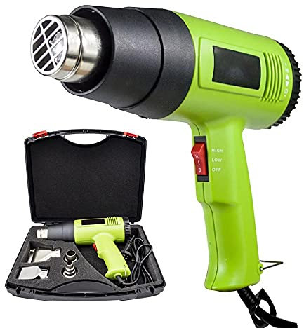 Pistola de Aire Caliente calor Decapador Profesional, Temperatura Ajustable con 4 Boquillas para Estampado de Tubos Termocontraíbles Soldadura de Removedor de Pintura Dirigida Soldadura