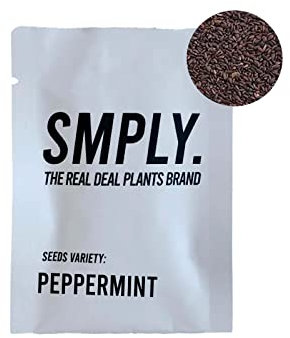 SMPLY. - Semi di menta piperita - Valido per coltivazione indoor e outdoor - Ideale per orti urbani, frutteti, terrazze o giardini - Erba aromatica facile da coltivare