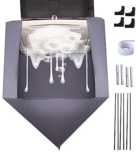 Onlynery Nettoyage pour Climatisation, Kit Couverture Nettoyage Climatiseur Mural, Nettoyant Climatisation Maison, Housse Lavage pour Poussière Climatisation Split, Outil Nettoyage AC