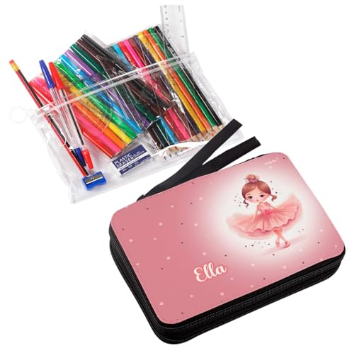 Striefchen® befüllte Federmappe für Mädchen mit verschiedenen Tier und Fabelwesen Motiven Ballerina