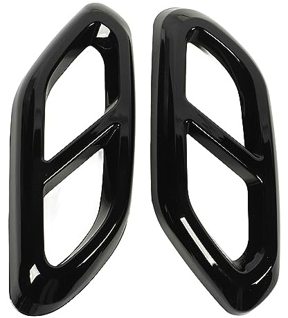 Aramox Auto-Auspuffrohrabdeckung, 1 Paar Auspuffrohr-Schalldämpferabdeckung, Dekorativ, Starker Schutz, Auto-Auspuffrohrabdeckung, ABS-Ersatz für GLC-Klasse X254 AMG Line