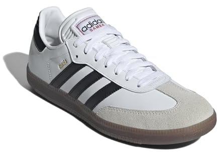 Adidas Unisex-Adult Samba Indoor, White/Black/Vivid Red, 9.5