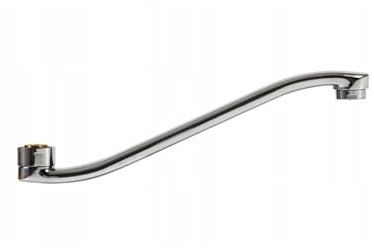Tycner Beccuccio miscelatore monocomando 25 cm, 3/4 tipo S 25 cm per montaggio con rubinetto a parete, cromato
