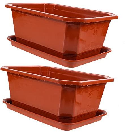 Happyyami 2st Blumentopf Große Bonsaischale Bonsai-behälter Für Den Garten Gartentöpfe Dekorativer Pflanzer Pflanztöpfe Für Den Innenbereich Bonsai-töpfe Pflanzgefäße Zimmerbonsai Plastik