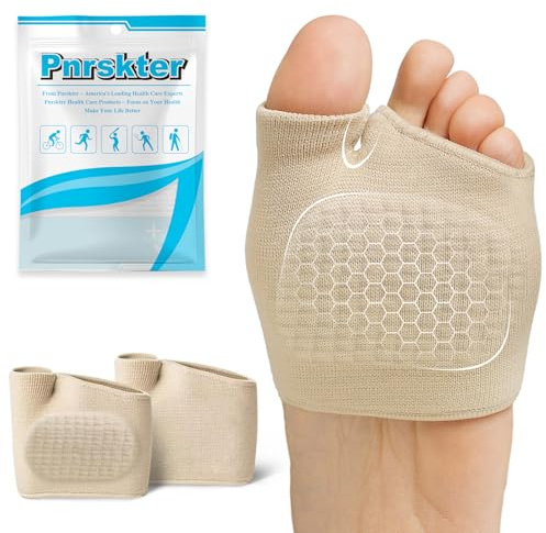Metatarsal Pads for Women Men, 2 PCS Ball of Foot Cushion Pads, Breathable Soft Metatarsalgia Pads, Metatarsal Support, Foot Pads for Ball of Foot, Forefoot Cushion Pads (M/L)