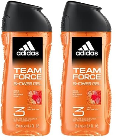 Adidas - Gel Douche - Team Force - 250 ML (Lot de 2)