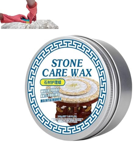 Composé de polissage pour pierre, vernis d'entretien pour pierre 200 g | Cire de restauration de pierre pour meubles en marbre, carreaux de céramique, sols en pierre, murs en pierre, comptoirs en pier