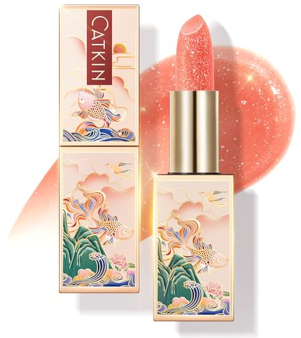 CATKIN Lippenbalsam Natürliche getönte Lippenpflege Classic mit Vitamin E, Spendet Feuchtigkeit für trockene Lippen Lippenpflegestift, 3.5g