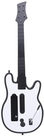 Gugxiom Kabelloser Game-Gitarren-Controller für Guitar Hero III Legends of Rock Guitar Hero Aerosmith Rock Band Rock Band 3, Berührungsempfindlicher Halsschieber für Game-Gitarre