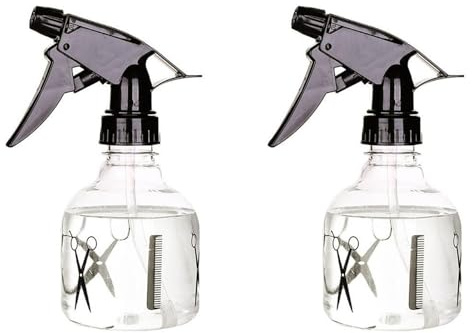 YEDJFFIYO 2 PCS Misting Spray Bottle, 250ml Empty Water Hair Mist Spray Bottle, Refillable Trigger Sprayer, Plastic Sprays Bottles for Salons, Greenhouses & Home Care