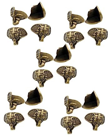 RORPOIR 20piezas Base del De Patas De Plástico Caja De Joyería Vintage Soporte para Caja De Madera para Exhibir Joyería Eventos