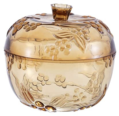 POPETPOP 1pezzi Contenitore Per Snack Plastica Dorata Barattolo Ermetico Per Alimenti Per Cucina e Soggiorno Per Dolci Snack e Tè Design Elegante e Funzionale