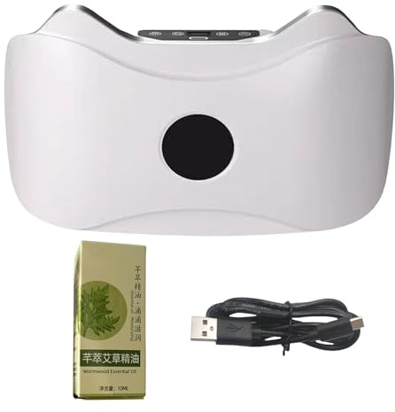 Cellulite Massagegerät Elektrisch - Gezielte Stimulation der Bauch Muskulatur! - Muskelaufbau - Bauchtrainer - Stimulationsgerät Bauch Muskeln - Bauchmuskeltrainer für Männer und Frauen (Weiß)