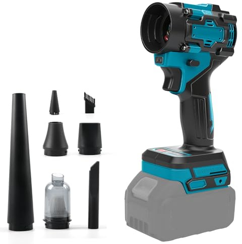 Soffiatore senza fili e aspirapolvere manuale 2 in 1 per batteria Makita da 18 V (senza batteria)