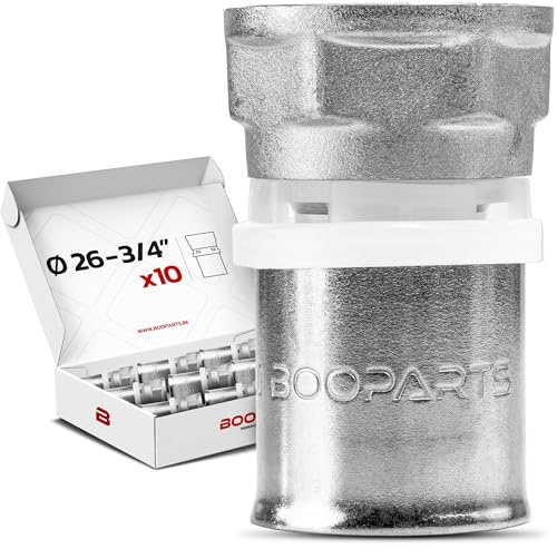 BOOPARTS – 10 piezas – Conexión multicapa 26 – F3/4 (20/27) a crimpado contorno TH – acoplamiento multicapa recto hembra (tuerca fija) – accesorio de plomería para tubo multicapa 26