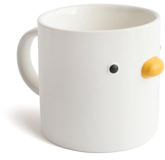 Jolie tasse à café en céramique de 414 ml – Motif poulet émaillé fabriqué à la main, sans danger pour le lait et le latte, adorable tasse à thé – Parfait pour les amateurs de café et les