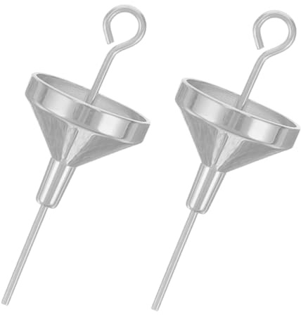 AUTSUPPL Mini Embudo de Metal de Acero Inoxidable para Perfumes, Embudo Pequeño para Transferir y Dispensar Líquidos en Botellas Pequeñas, Adecuado para Rellenar Minibotellas