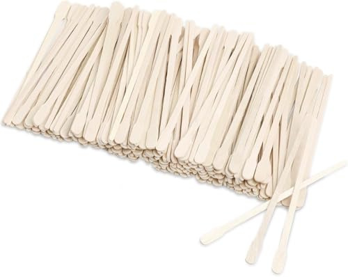 200 bastoncini di cera di depilazione in legno, spatole in legno per sopracciglia, viso e piccoli bastoncini di depilazione, ideali per un'applicazione precisa