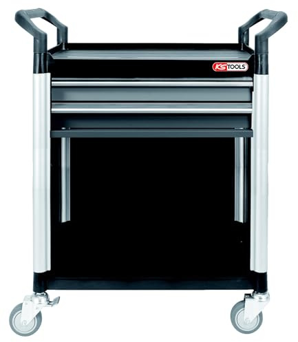 KS TOOLS Chariot de Service pour Atelier avec 2 tiroirs et Habillage
