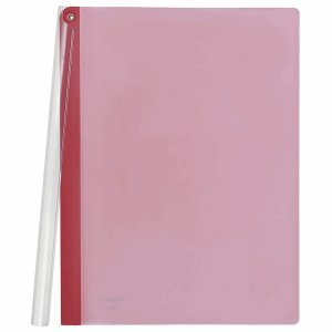 FolderSys 10 x Klemmmappe A4 PP bis 40 Blatt transluzent rot