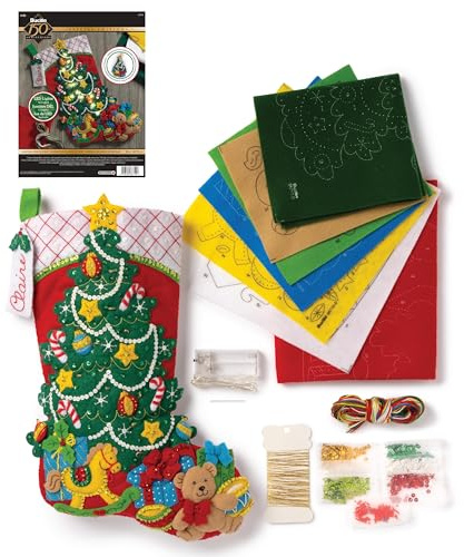 Bucilla Weihnachtsbaum-Überraschungsstrumpf-Set