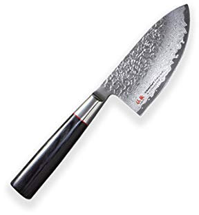 SENZO SXLSZ-09 SUNCRAFT Mini Gyuto Couteau de Chef Japonais Tsuchime vg10 Super Acier 33 Couches d'acier Damas & High Kohlenstoff Acier & poignée Ergonomique 100 mm