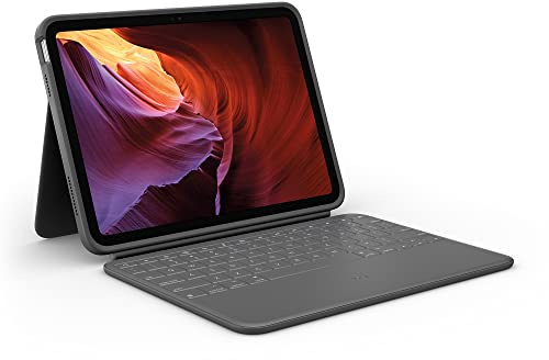 Logitech Rugged Folio for iPad (10th generation) Protective Keyboard Case with Smart Connector and Durable Spill-Proof Keyboard - Italian Layout