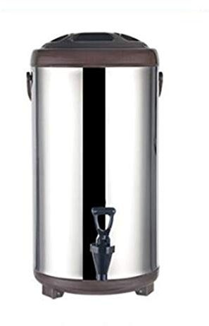 GHKWXUE Thermique Distributeur de Boissons au Lait en Acier Inoxydable Seau à thé Seau à Glace Seau jus café avec Robinet Commercial 8L / 10L / 12L for Tea Shop/Restaurant/Cantine/École